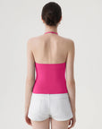 Halter V neck Tank Top