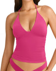 Halter V neck Tank Top