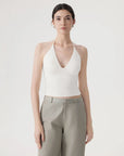 Halter V neck Tank Top-SUUKSESS-SUUKSESS