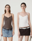 Halter V neck Tank Top-SUUKSESS-SUUKSESS