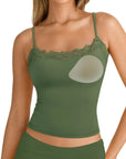 Double Lined Lace Cami Tank Top