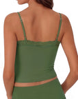 Double Lined Lace Cami Tank Top