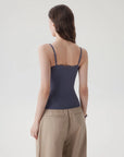 Double Lined Lace Cami Tank Top-SUUKSESS-SUUKSESS