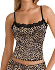 Double Lined Lace Cami Tank Top