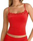 Double Lined Lace Cami Tank Top