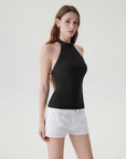 Halter Backless High Neck Tank Tops-SUUKSESS-SUUKSESS