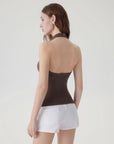 Halter Backless High Neck Tank Tops-SUUKSESS-SUUKSESS