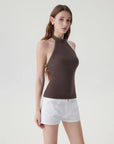 Halter Backless High Neck Tank Tops-SUUKSESS-SUUKSESS