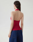 Halter Backless High Neck Tank Tops-SUUKSESS-SUUKSESS