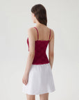 Lace Double Lined Y2K Tank Tops-SUUKSESS-SUUKSESS