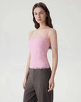 Lace Double Lined Y2K Tank Tops-SUUKSESS-SUUKSESS