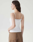 Double Lined Lace Cami Tank Top