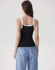 Scoop Neck Double Lined Tank Tops-SUUKSESS-SUUKSESS
