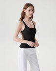 Scoop Neck Double Lined Tank Tops-SUUKSESS-SUUKSESS