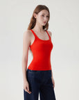 Scoop Neck Double Lined Tank Tops-SUUKSESS-SUUKSESS