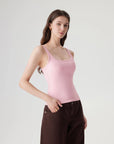 Scoop Neck Double Lined Tank Tops-SUUKSESS-SUUKSESS