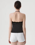Lace Halter Going Out Tank Top