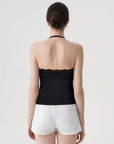 Lace Halter Going Out Tank Top