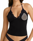 Lace Halter Going Out Tank Top