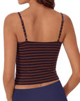 Cotton Double Layer Bra Sleeveless Tops