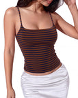 Cotton Double Layer Bra Sleeveless Tops