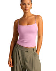 Cotton Double Layer Bra Sleeveless Tops