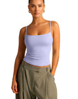 Cotton Double Layer Bra Sleeveless Tops