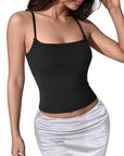 Cotton Double Layer Bra Sleeveless Tops