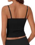 Cotton Double Layer Bra Sleeveless Tops