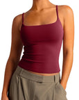 Cotton Double Layer Bra Sleeveless Tops