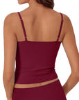 Cotton Double Layer Bra Sleeveless Tops