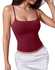 Cotton Double Layer Bra Sleeveless Tops