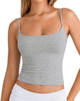 Cotton Double Layer Bra Sleeveless Tops
