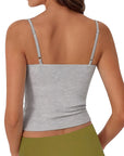 Cotton Double Layer Bra Sleeveless Tops