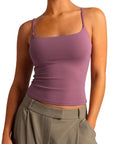 Cotton Double Layer Bra Sleeveless Tops