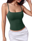 Cotton Double Layer Bra Sleeveless Tops