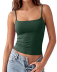Cotton Double Layer Bra Sleeveless Tops