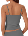 Cotton Double Layer Bra Sleeveless Tops