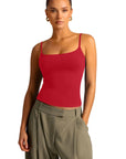 Cotton Double Layer Bra Sleeveless Tops