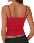 Cotton Double Layer Bra Sleeveless Tops
