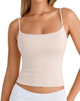 Cotton Double Layer Bra Sleeveless Tops