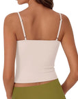 Cotton Double Layer Bra Sleeveless Tops
