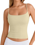 Cotton Double Layer Bra Sleeveless Tops