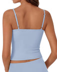 Cotton Double Layer Bra Sleeveless Tops