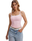 Square Neck Layered Tank Top