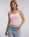 Square Neck Layered Tank Top
