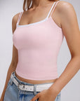 Square Neck Layered Tank Top
