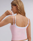 Square Neck Layered Tank Top