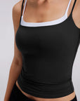 Square Neck Layered Tank Top