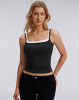 Square Neck Layered Tank Top